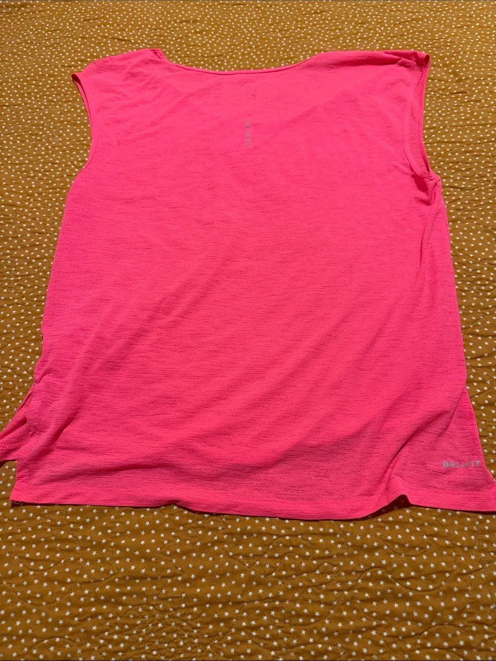 Nike Bright Pink Athletic Tank Top with Reflective Swoosh